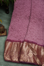 Bandhani Silk Lilac Saree