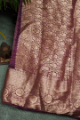 Bandhani Silk Lilac Saree