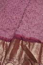 Bandhani Silk Lilac Saree