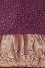 Bandhani Silk Lilac Saree