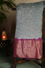 Bandhani Silk Grey Saree
