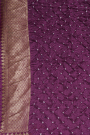 Bandhani Silk Grey Saree