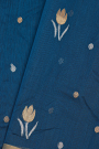 Chanderi Silk Peacock Blue Saree