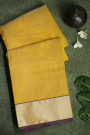 Chanderi Sico Yellow Saree