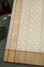 Chanderi Sico Off White Saree