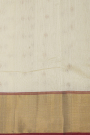 Chanderi Sico Off White Saree