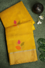 Chanderi Silk Yellow Saree