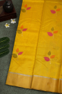 Chanderi Silk Yellow Saree