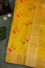 Chanderi Silk Yellow Saree