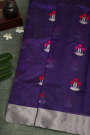 Chanderi Silk Navy Blue Saree
