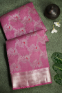 Chanderi Silk Pink Saree