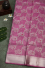 Chanderi Silk Pink Saree