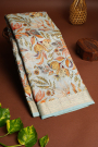 Matka Silk Off White Saree