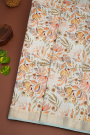 Matka Silk Off White Saree