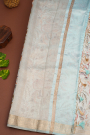 Matka Silk Off White Saree