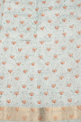 Matka Silk Off White Saree