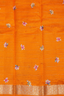 Matka Silk Orange Saree