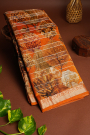 Matka Silk Orange Saree