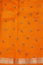 Matka Silk Orange Saree