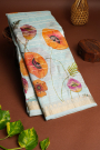 Matka Silk Off White Saree