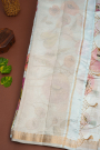 Matka Silk Off White Saree