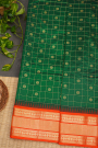 Narayanpet Silk Bottle Green Saree