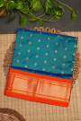 Narayanpet Silk Peacock Blue Saree