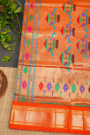 Narayanpet Silk Peacock Blue Saree