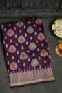 Banarasi Silk Wine Saree