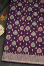 Banarasi Silk Wine Saree