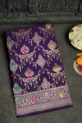 Banarasi Silk Violet Saree