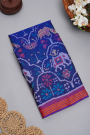 Patola Weaving Silk Navy Blue Saree