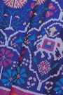 Patola Weaving Silk Navy Blue Saree