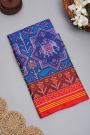 Patola Weaving Silk Blue Saree