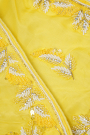Designer Organza Yellow Saree