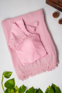 Designer Crepe Pink Saree