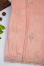 Designer Organza Peach Saree