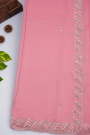 Designer Shimmer Georgette Pink Saree
