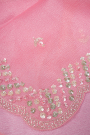 Designer Shimmer Georgette Pink Saree