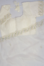 Designer Silk Off White Saree
