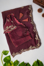 Designer Satin Organza Dual Colour Saree