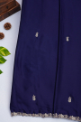 Designer Crepe Navy Blue Saree