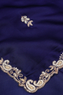 Designer Crepe Navy Blue Saree