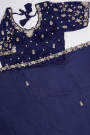 Designer Crepe Navy Blue Saree