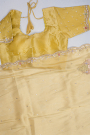 Designer Tissue Cream Saree