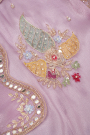 Designer Tissue Lilac Saree