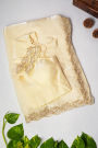Designer Organza Cream Saree