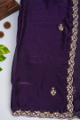 Designer Organza Navy Blue Saree