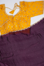 Designer Organza Wine Saree