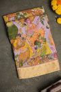 Srikalahasti Silk Lavender Saree